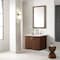 James Martin Vanities Amberly 30in Single Vanity, Mid-Century Walnut w/ 3 CM White Zeus Top 670-V30-WLT-3WZ - alternate 3